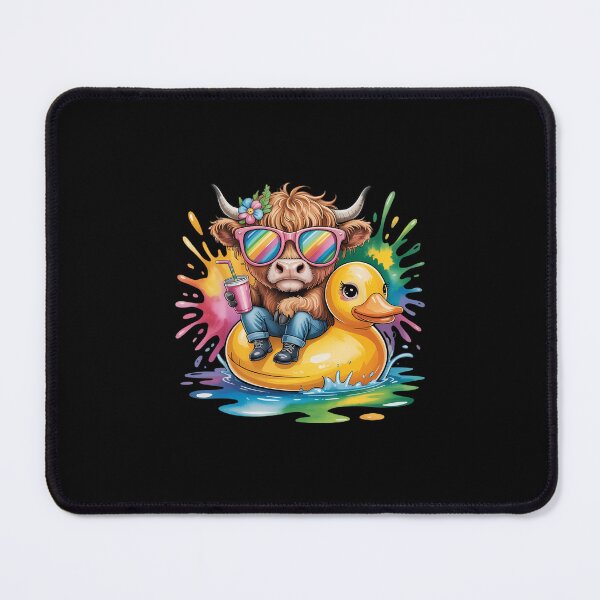 Item preview, Cute Highland Cow Duck Pool Float Summer Vibes Swimming designed and sold by Formatage.
