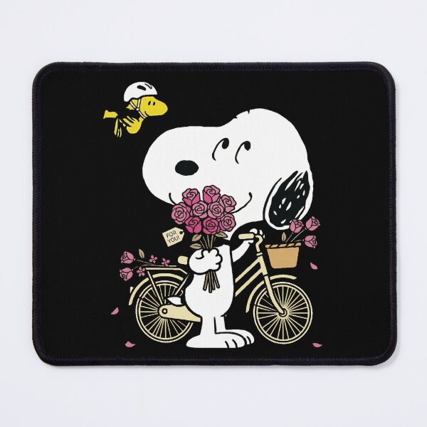 Item preview, Peanuts Gang Snoopy Bike Ride Pink Roses For You  designed and sold by AsherGavy.
