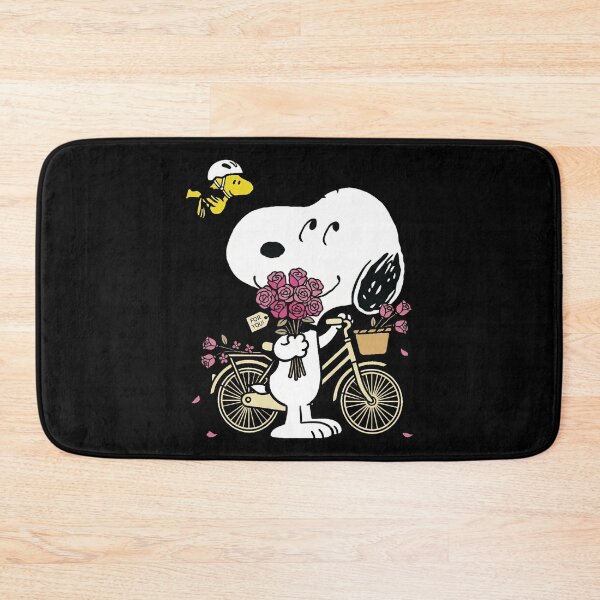 Item preview, Peanuts Gang Snoopy Bike Ride Pink Roses For You  designed and sold by AsherGavy.