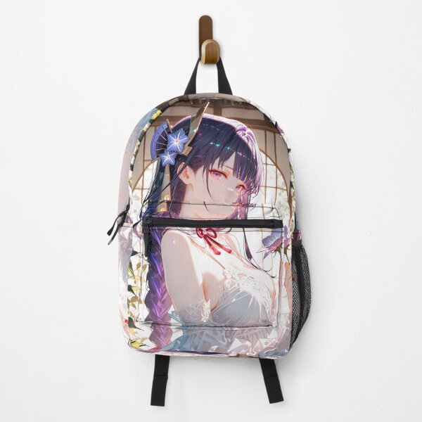 Item preview, Raiden Shogun Genshin Impact Sunlit Flower Serenity Elegant Portrait designed and sold by Tokyonomad.