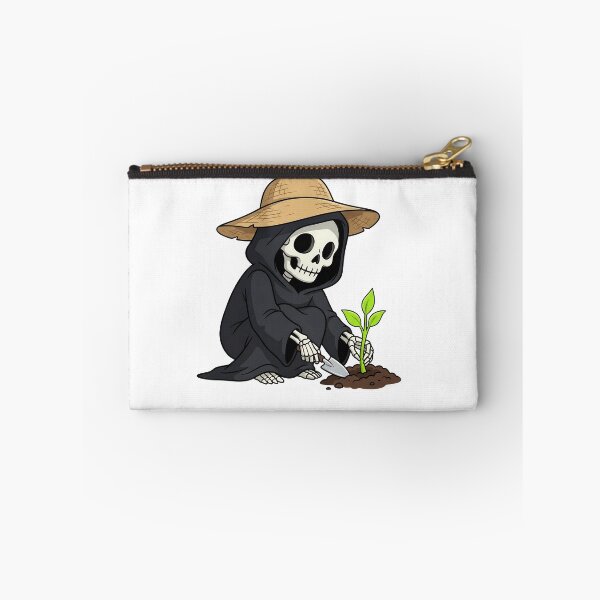 Item preview, Grim Gardening Skeleton with Straw Hat designed and sold by k3rstman1.