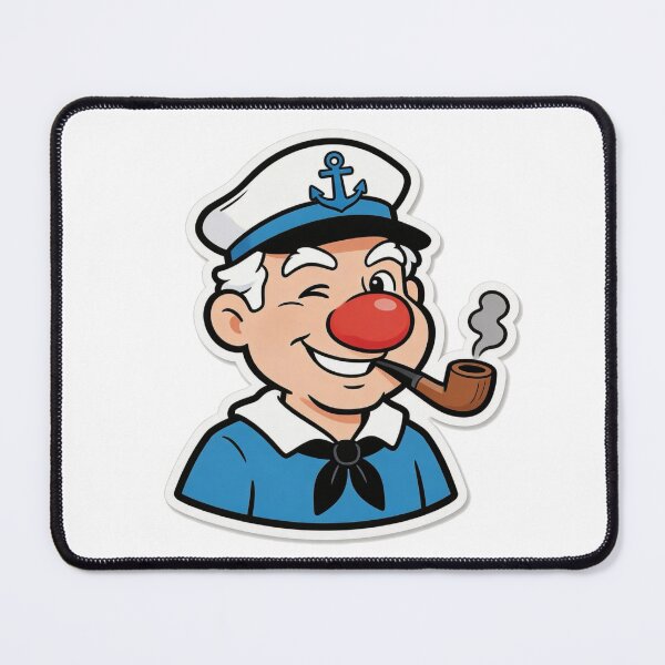 Item preview, Vintage Sailor Mascot Cartoon Smoking Pipe designed and sold by Dospart.