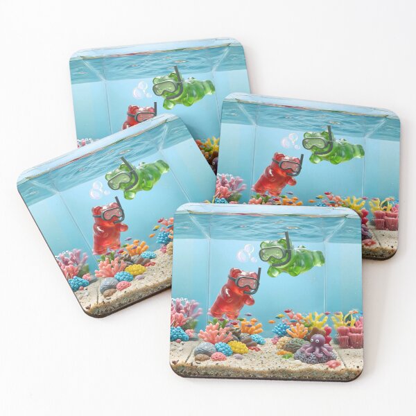Item preview, Squishy Gummy Bears Underwater Scene Snorkel designed and sold by TackyTime.