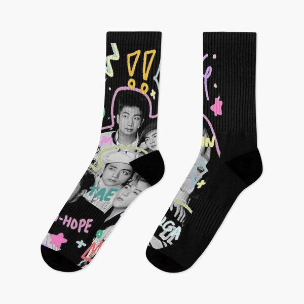 Item preview, BTS Members Collage Jungkook RM Jimin SUGA JHope Jin V Kpop Fan Art Classic T-Shirt designed and sold by STAATI.