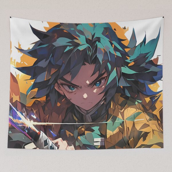 Item preview, Giyu Tomioka Demon Slayer Anime Intense Battle Warrior Energy Epic designed and sold by Tokyonomad.