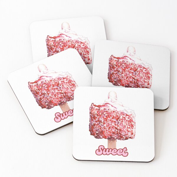 Item preview, Sweet Strawberry Crunch Ice Cream Bar designed and sold by Whimsical Food Paintings by Kim Testone.