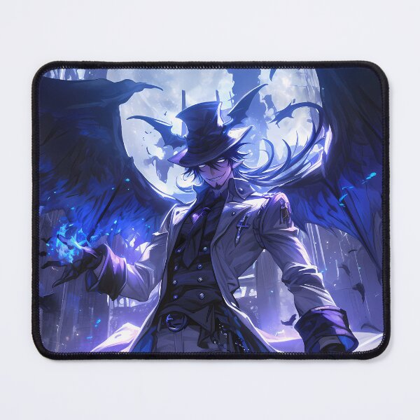 Item preview, Mephisto Pheles Blue Exorcist Anime Dark Magic Moon Gothic Power designed and sold by Tokyonomad.
