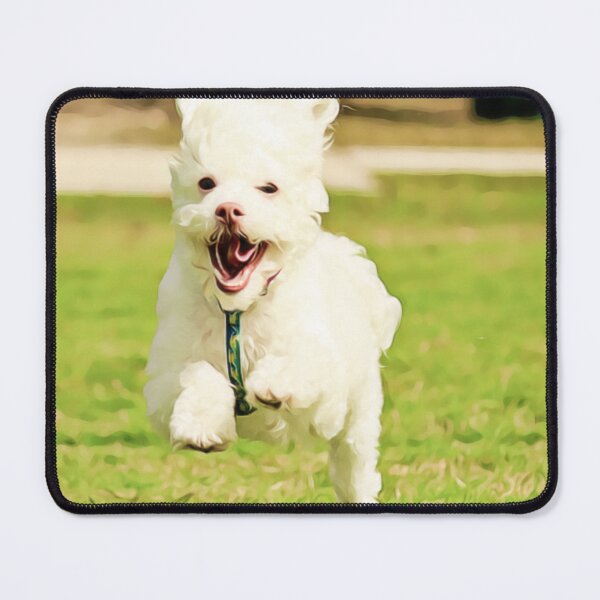 Item preview, Pure Joy in Motion - Flying White Puppy designed and sold by ZoroDesign.