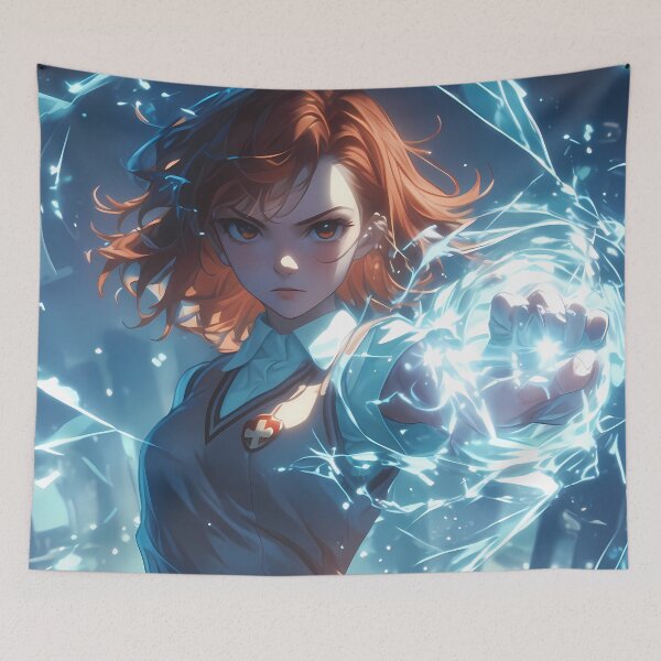 Item preview, Certain Misaka Mikoto Scientific Railgun Anime Girl Electric Power Action Night Sparks Energy designed and sold by Tokyonomad.
