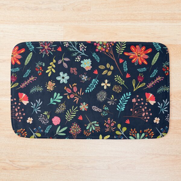 Item preview, Dark Floral Phone Case – Cute Colorful Botanical Pattern Navy Aesthetic Wildflower Design designed and sold by FestivityFinds.