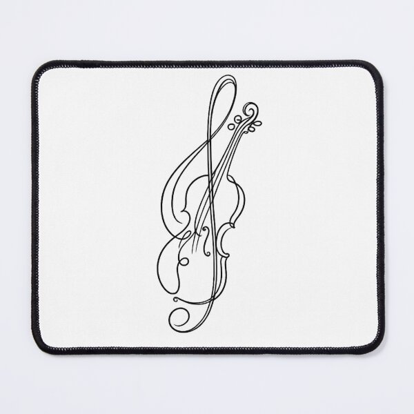 Item preview, Elegant Violin Treble Clef Line Art – Music Gift designed and sold by BlairWynne.