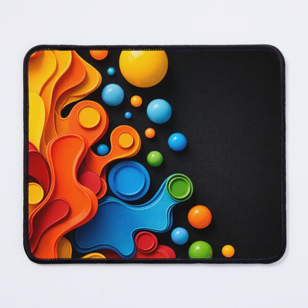 Item preview, Colorful Abstract 3D Paper Cut Shapes | Modern Geometric Pop Art Print designed and sold by Kaleidoscope Print.