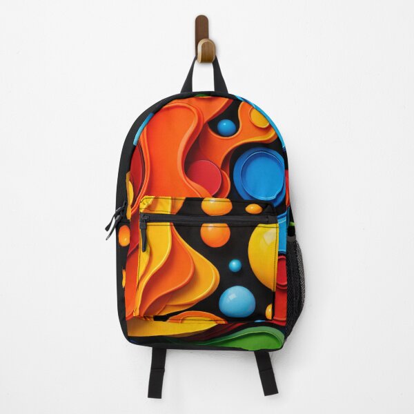 Item preview, Colorful Abstract 3D Paper Cut Shapes | Modern Geometric Pop Art Print designed and sold by Kaleidoscope Print.