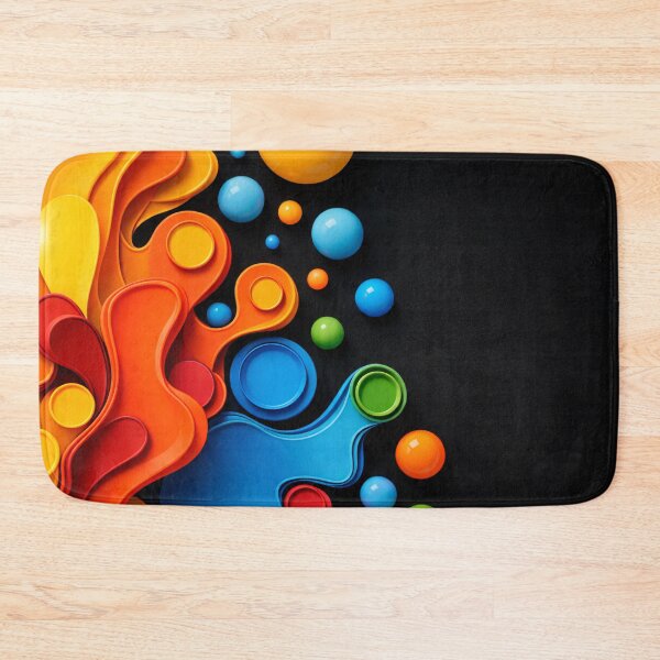 Item preview, Colorful Abstract 3D Paper Cut Shapes | Modern Geometric Pop Art Print designed and sold by Kaleidoscope Print.