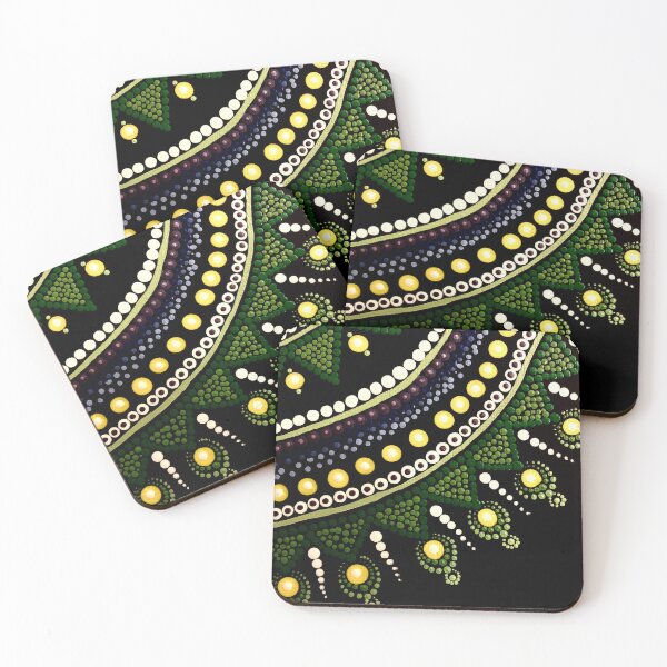 Item preview, Abstract Green Dot Mandala Pattern – Geometric Concentric Art designed and sold by PeridotGypsy.