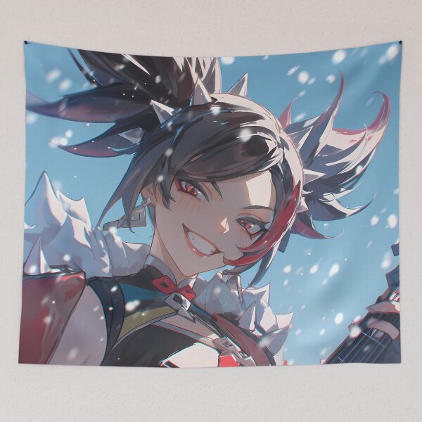 Item preview, Xinyan Genshin Impact Game Rock Snow Stage Energy Punk Heat Anime Girl designed and sold by Tokyonomad.
