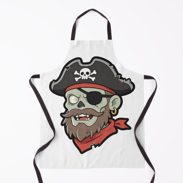 Item preview, Zombie Pirate Mascot Cartoon with Eyepatch designed and sold by Dospart.