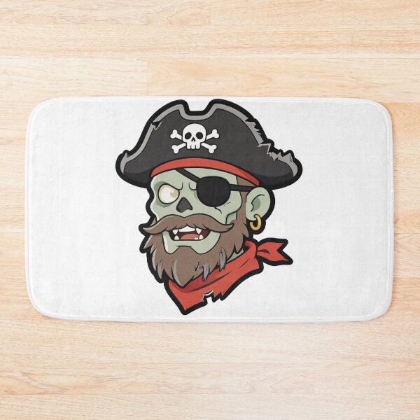 Item preview, Zombie Pirate Mascot Cartoon with Eyepatch designed and sold by Dospart.
