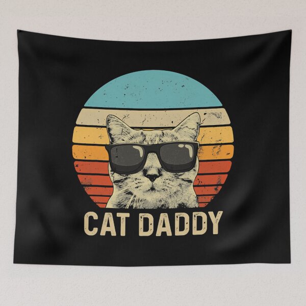 Item preview, Vintage Cat Daddy Funny Cat Lover Gift Cat Dad Fathers designed and sold by RipleMalphite.