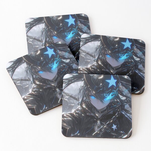 Item preview, Black Rock Shooter Black Rock Shooter Anime Girl Chains Blue Flame Dark Battle designed and sold by Tokyonomad.