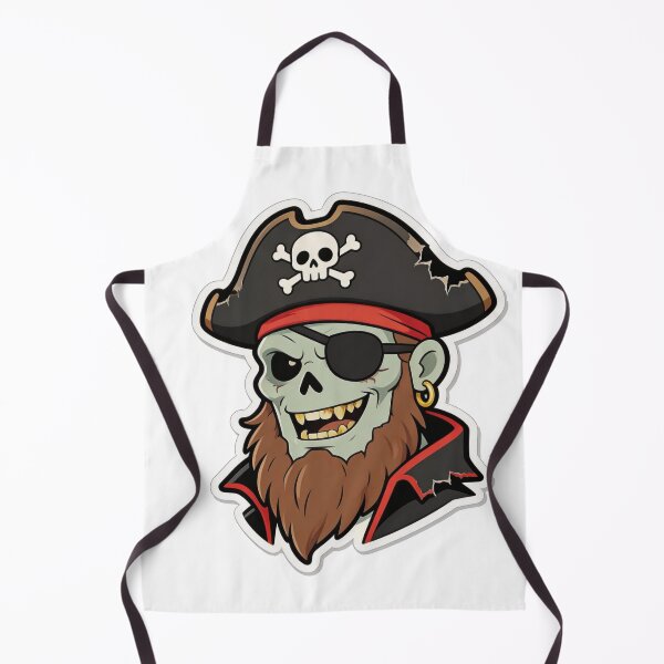 Item preview, Zombie Pirate Mascot Cartoon with Eyepatch designed and sold by Dospart.