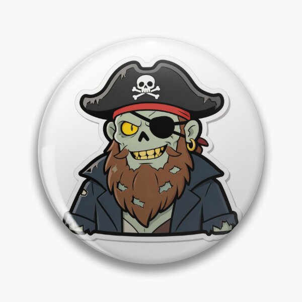 Item preview, Copy of Zombie Pirate Mascot Cartoon with Eyepatch designed and sold by Dospart.