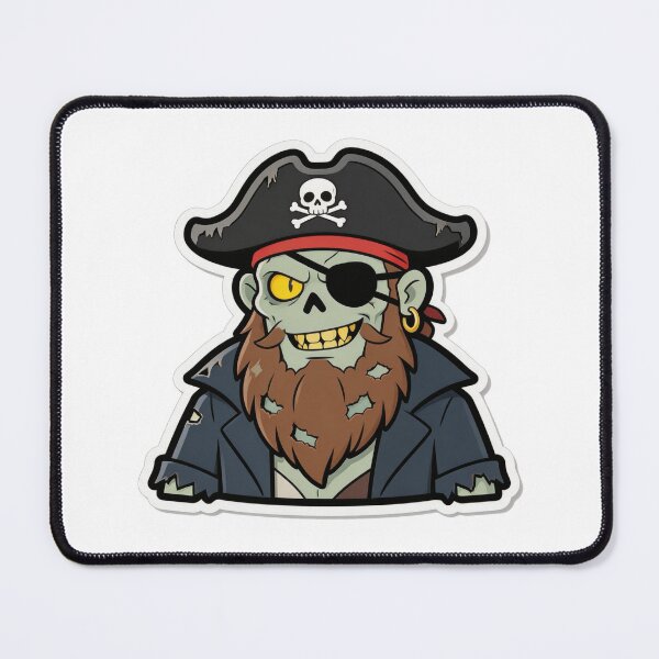 Item preview, Copy of Zombie Pirate Mascot Cartoon with Eyepatch designed and sold by Dospart.