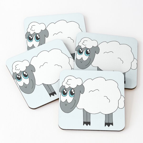 Item preview, Cute Kawaii Adorable Little Shy Sheep designed and sold by CozyCritters8.