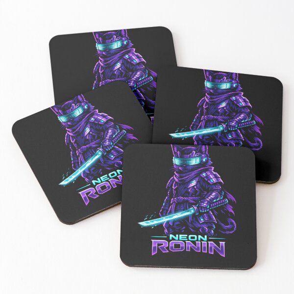 Item preview, Cyberpunk Samurai Cat – Neon Ronin Vaporwave Japanese Streetwear Design designed and sold by JonelCrafts.