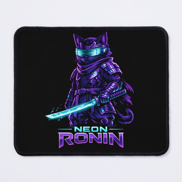 Item preview, Cyberpunk Samurai Cat – Neon Ronin Vaporwave Japanese Streetwear Design designed and sold by JonelCrafts.