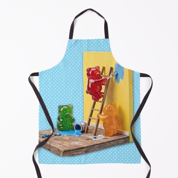 Item preview, Squishy Gummy Bears Painting a Wall Diorama designed and sold by TackyTime.