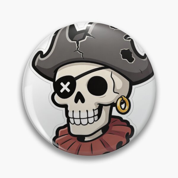Item preview, Pirate Skull Mascot Cartoon with Eyepatch designed and sold by Dospart.