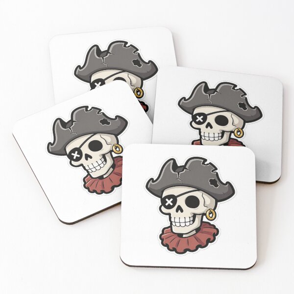 Item preview, Pirate Skull Mascot Cartoon with Eyepatch designed and sold by Dospart.