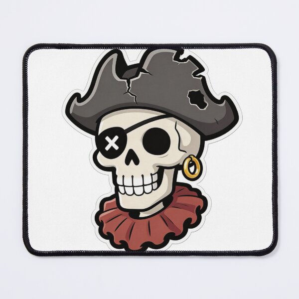 Item preview, Pirate Skull Mascot Cartoon with Eyepatch designed and sold by Dospart.