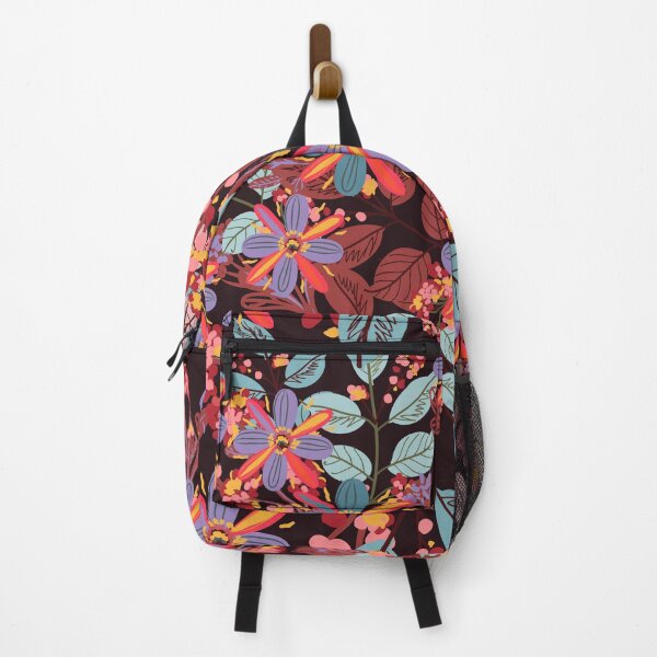 Item preview, Dark Floral Tote Bag – Burgundy Botanical Boho Bag Colorful Wildflower Pattern Aesthetic Tote designed and sold by FestivityFinds.