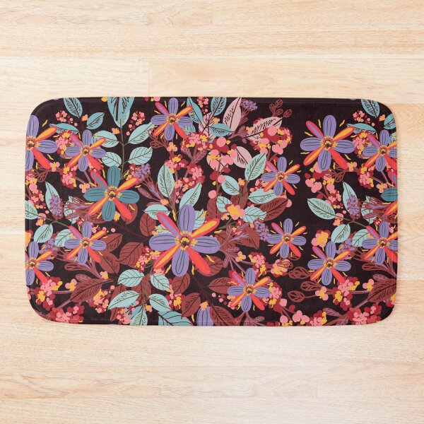 Item preview, Dark Floral Tote Bag – Burgundy Botanical Boho Bag Colorful Wildflower Pattern Aesthetic Tote designed and sold by FestivityFinds.
