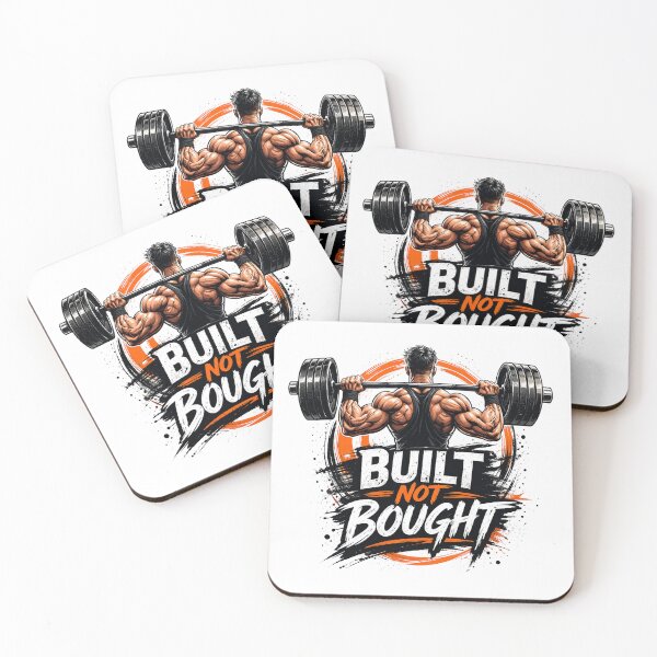 Item preview, Built Not Bought – Funny GYM Shirt, Unique Graphic Tee, Gift Idea designed and sold by Hanno0.