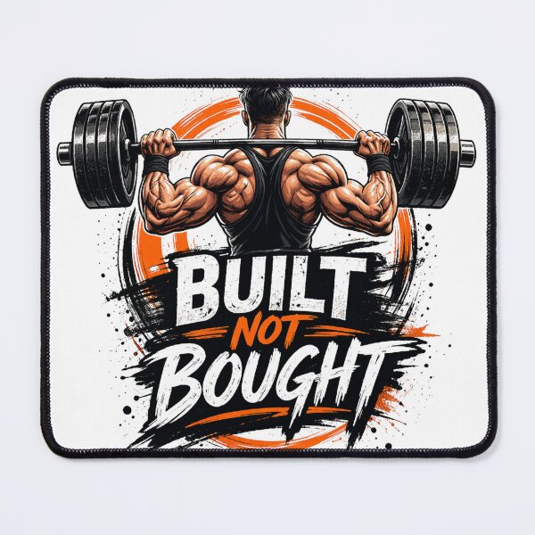 Item preview, Built Not Bought – Funny GYM Shirt, Unique Graphic Tee, Gift Idea designed and sold by Hanno0.