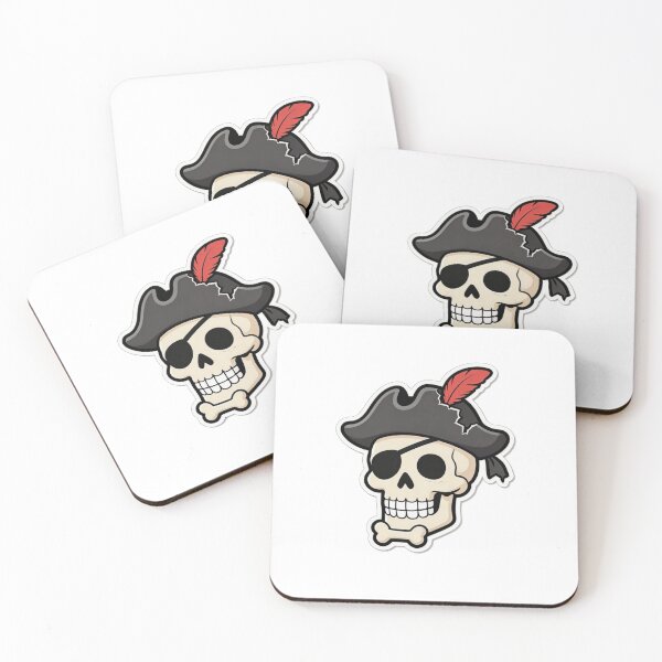 Item preview, Pirate Skull Mascot Cartoon with Eyepatch designed and sold by Dospart.