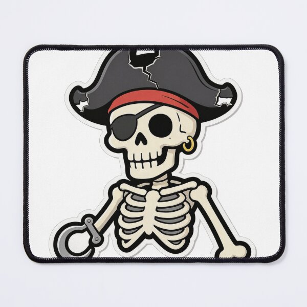 Item preview, Copy of Pirate Skull Mascot Cartoon with Eyepatch designed and sold by Dospart.