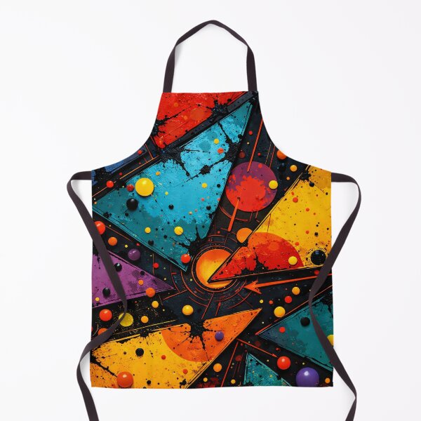 Item preview, Colorful Geometric Abstract Splash Art | Bold Modern Triangle Pop Art Print designed and sold by Kaleidoscope Print.
