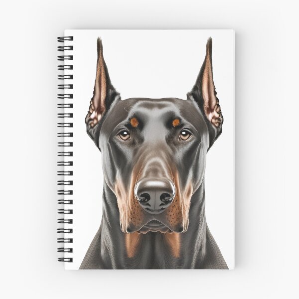 Item preview, Front-facing black and tan Doberman portrait designed and sold by ChernivtsiSkoda.