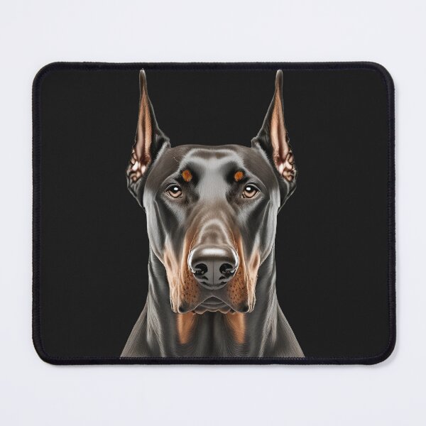 Item preview, Front-facing black and tan Doberman portrait designed and sold by ChernivtsiSkoda.