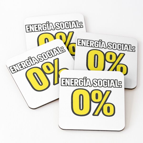 Item preview, Energía Social 0% – Funny Introvert Spanish Quote Minimalist designed and sold by MARSHORY.