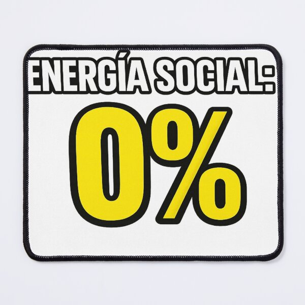 Item preview, Energía Social 0% – Funny Introvert Spanish Quote Minimalist designed and sold by MARSHORY.