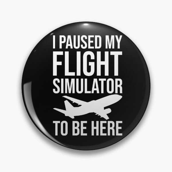 Item preview, I Paused My Flight Simulator Funny Pilot Shirt designed and sold by Emberglowo.