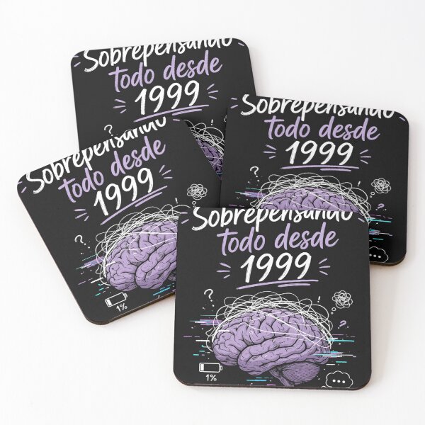 Item preview, Overthinking Since 1999 – Funny Anxiety Brain Design designed and sold by MARSHORY.
