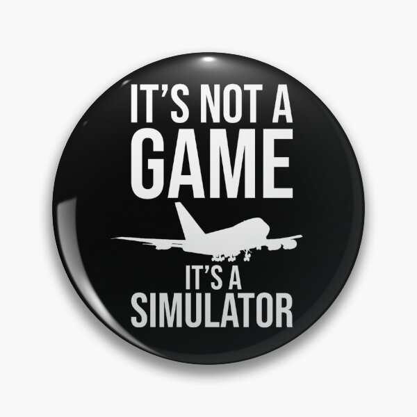 Item preview, It's Not A Game Flight Simulator Funny Shirt designed and sold by Emberglowo.