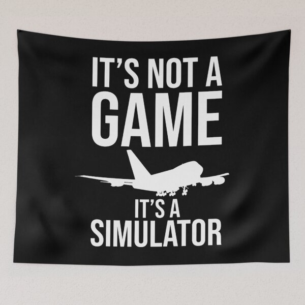 Item preview, It's Not A Game Flight Simulator Funny Shirt designed and sold by Emberglowo.
