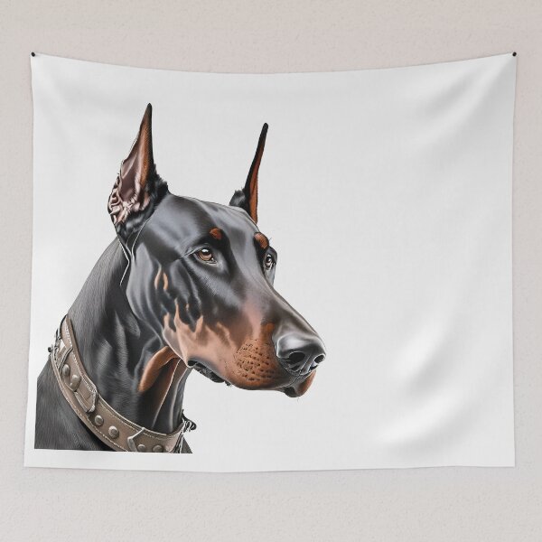 Item preview, Side portrait of black and tan Doberman designed and sold by ChernivtsiSkoda.